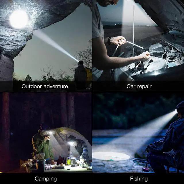 Alt view image 5 of 7 - TH20 Pro 1010 Lumen Rechargeable LED Headlamp Powerful Right Angle Flashlight Compatible with AA Battery for Indoor & Outdoor Adventures in Hiking Camping Cycling(Cool White)