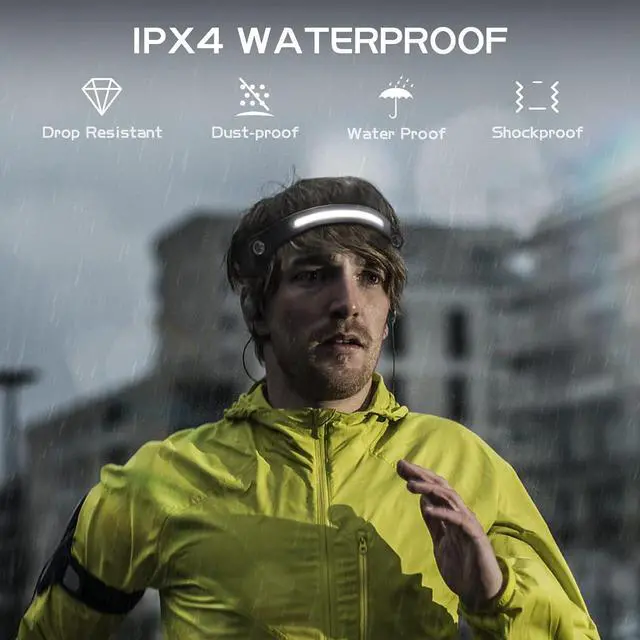 Alt view image 5 of 7 - LED Headlamp Rechargeable 2 XPE LED and COB LED Head Lamp Sensor Mode 260° Wide Beam IPX4 Waterproof Rechargeable Headlight for Camping Accessories (2 Pack)