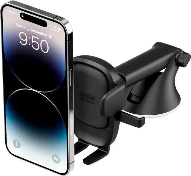 Main image of Easy One Touch Advanced Universal Car Mount Dashboard & Windshield Suction Cup Phone Holder for iPhone  Google All Smartphones