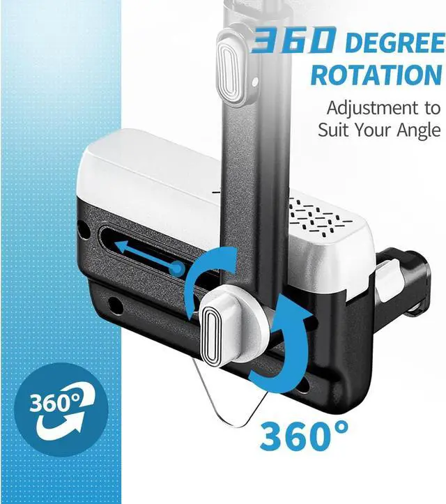 Alt view image 3 of 6 - Car Phone Holder Rear View Mirror Phone Holder [2024 Upgraded] 360 Degree Rotation?Retractable Universal Cell Phone Automobile Cradles Anti Shake Compatible with All 4-7.1 inch Smartphone