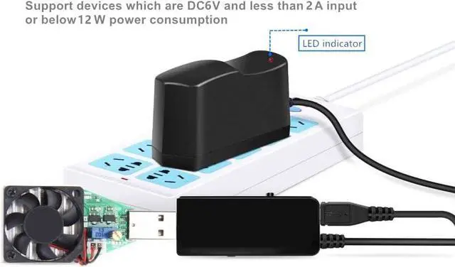 Alt view image 4 of 7 - Universal AC Adapter 6V 2A Power Supply with 8 DC Plug Tips AC110V to DC6V Power Driver for Digital Blood Pressure Monitor 6v Charger Transformer AC DC Adapter (DC6V-2A)