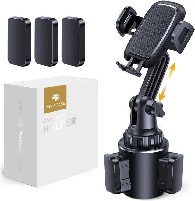 Main image of Cup Holder Phone Mount for Car Universal Phone Holders for Your Car Long Neck Adjustable Car Cup Cell Phone Mount for iPhone  Google and All 4.0-7.0 inches Smartphones