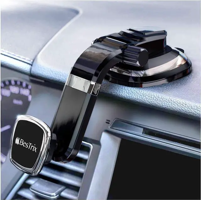 Main image of BESTRIX Phone Holder for Car Magnetic Car Phone Mount | Dashboard Car Phone Holder Compatible with iPhone 15 14 13 12 11Pro Xr XS Pro MAX Galaxy S24 23 22 21 20 Ultra Note S8 S9 S10 & All Smartphone
