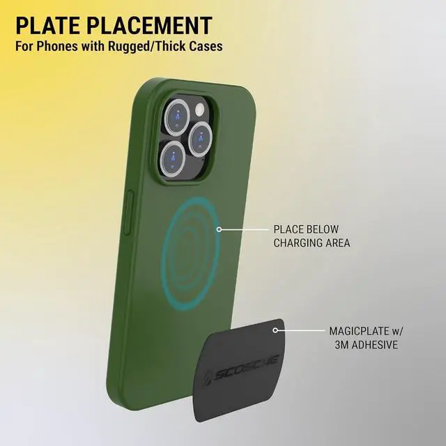 Alt view image 6 of 6 - MAGRKI MagicMount Phone Replacement Plate Kit - for Magnetic Car Phone Mount Holder with Extra Strength Hold Universal with All Devices Black