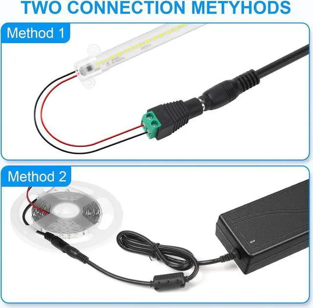 Alt view image 5 of 6 - 24V Power Supply 24V 6A Power Supply 100V-240V AC to 24V DC Power Supply with LED Terminal Connector 24 Volt 6 Amp Power Supply 5A 4A 3A 2A 1A DC Adapter with 5.5x2.1mm Jack