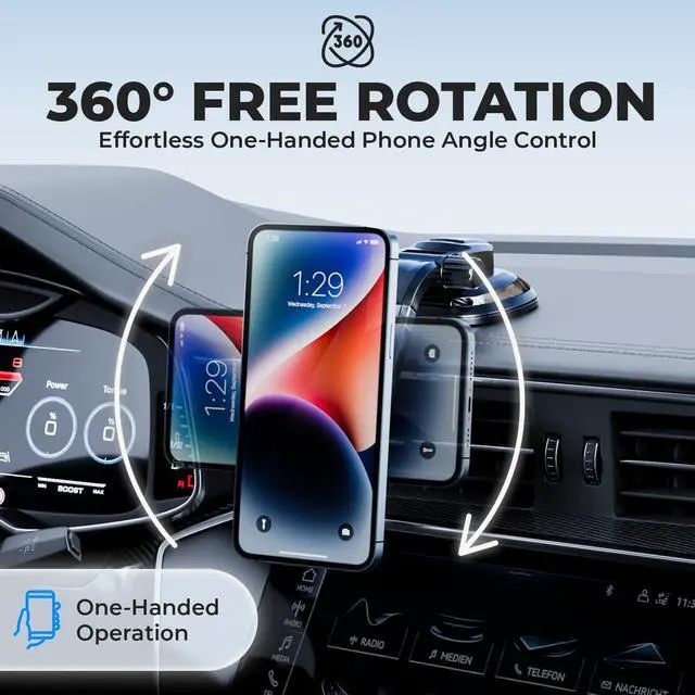 Alt view image 4 of 6 - BESTRIX Phone Holder for Car Magnetic Car Phone Mount | Dashboard Car Phone Holder Compatible with iPhone 15 14 13 12 11Pro Xr XS Pro MAX Galaxy S24 23 22 21 20 Ultra Note S8 S9 S10 & All Smartphone