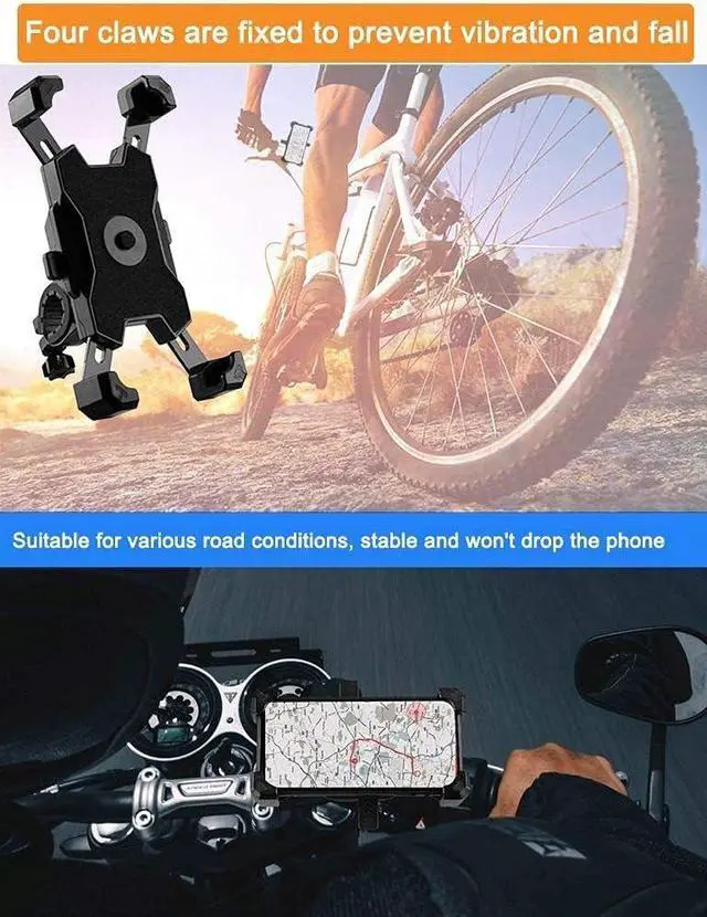 Alt view image 5 of 7 - 2025 Upgraded Bike Phone Mount, Easy Install and Quick Release Bicycle - Motorcycle Handlebar Phone Mount Holder, Bike Phone Holder for iPhone and More 4.7-6.8 inch Cell Phone