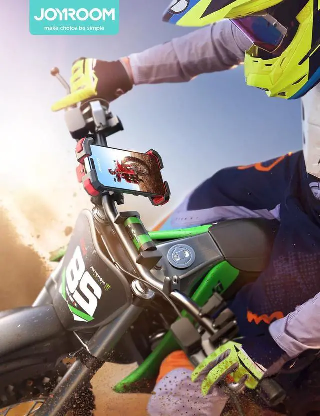 Alt view image 7 of 7 - Motorcycle Phone Mount Bike Phone Holder for HandlebarUltra-Stable & 1s Security Lock Bicycle Phone Mount Cell Phone Clamp for Scooter ATV/UTV Fit for iPhone & All Phones 4.7-7