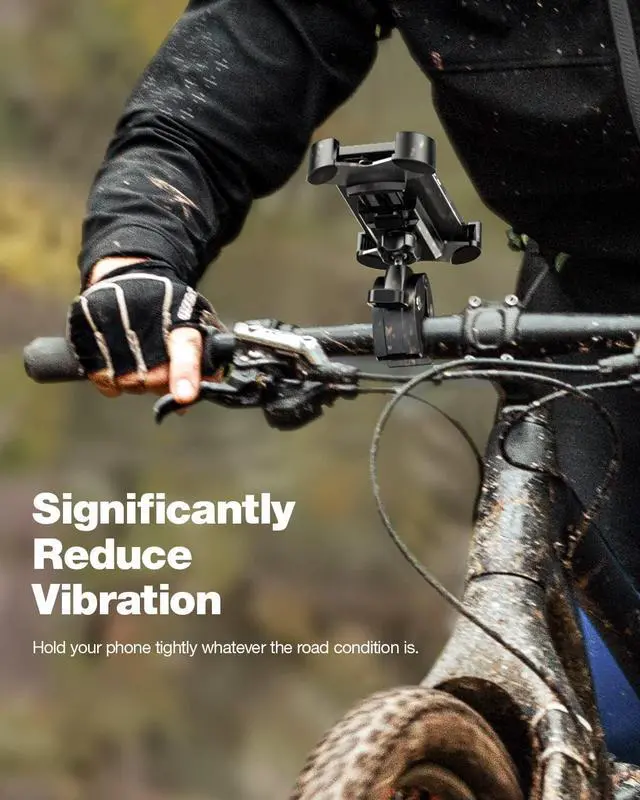 Alt view image 5 of 7 - Universal Bike Phone Mount,Motorcycle Phone Holder-Sturdy and Secure,One-Hand Operation,360°Rotation,Security Lock,Compatible for All iPhone Series and Other 4.7"- 6.8" Cellphone.