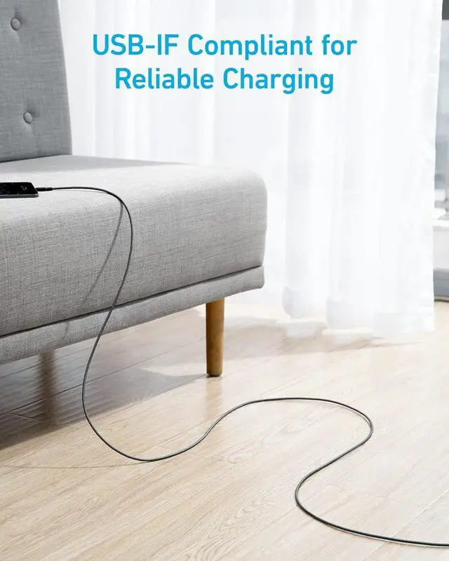 Alt view image 3 of 4 - USB A to USB C Cable Charger Cord (2 Pack 10FT) for  Galaxy Note 10/S10+ S10 LG V30 (Black)