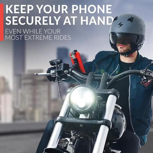 Alt view image 6 of 6 - New 2024 Bicycle & Motorcycle Phone Mount - The Most Secure One-Handed Bike Phone Holder for iPhone, Samsung or Any Smartphone. Stress-Resistant and Highly Adjustable. +100 to Safeness & Comfort