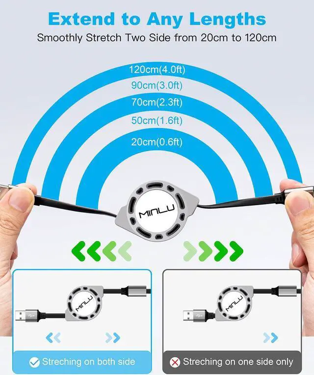 Alt view image 4 of 7 - 16FT VR Charging Link Cable | USB 3.0 High-Speed Data & Charge for Meta Quest 3S/3/2/Pro Pico 4 and PC/SteamVR USB-C Charger Cord for VR Headset - Black