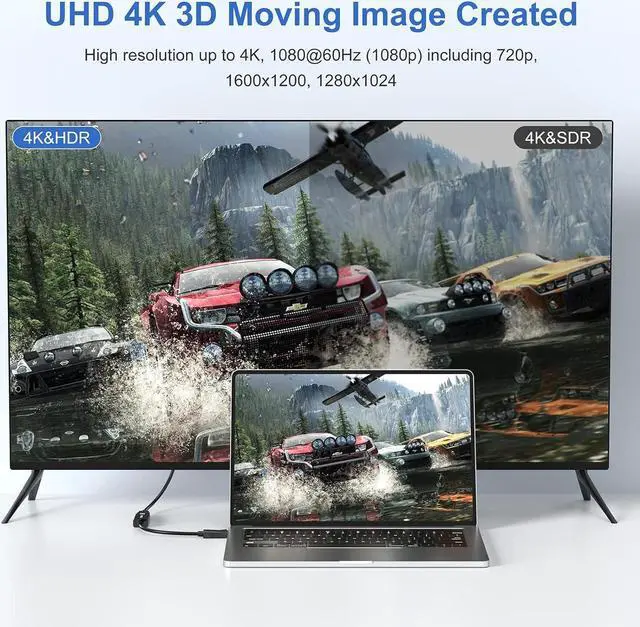 Alt view image 3 of 7 - DisplayPort to HDMI Adapter 5-Pack 4K (Display Port) DP to HDMI Cable Male to Female for HDTV Computer Monitor Desktop Laptop Projector and More (NOT-Bidirectional)
