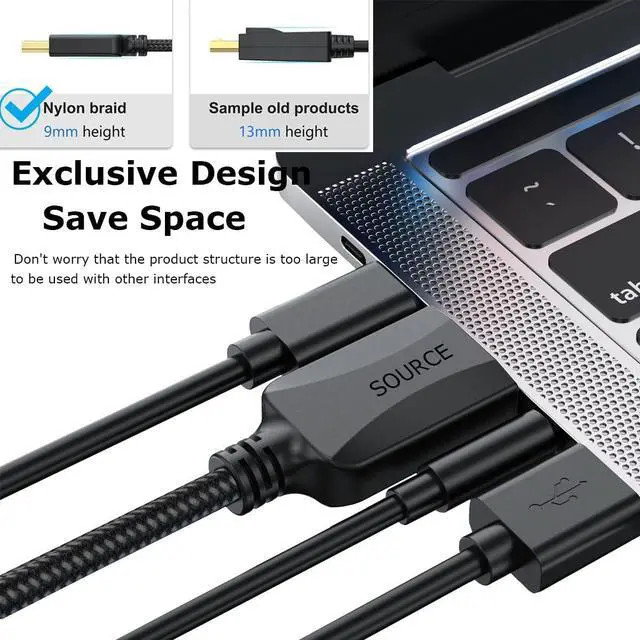 Alt view image 7 of 7 - Short HDMI Cables 1 Ft 5-Pack Thin 4K HDMI Cables Braided- High Speed HDMI 2.0 Cable Male to Male Flexible with Ethernet 4K@60hz HDR 3D ARC & CL3 Rated