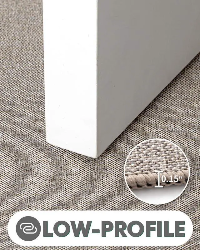 Alt view image 6 of 7 - Entryway Rug Indoor Door Mat for Entrance Non Slip Absorbent Low Profile Doormat Long-Lasting Rubber Backing Entry Rug 31.5x19.5 Khaki