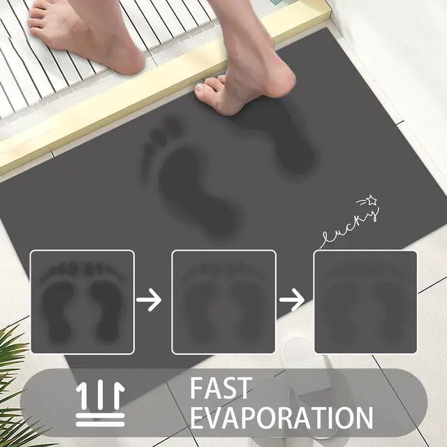 Alt view image 7 of 7 - Ultra Thin Door Mat Indoor Small Entryway Rugs Non Slip Absorbent Inside Door Mat for Front Door Entrance Throw Rugs with Rubber Backing Machine Washable 2416 Black