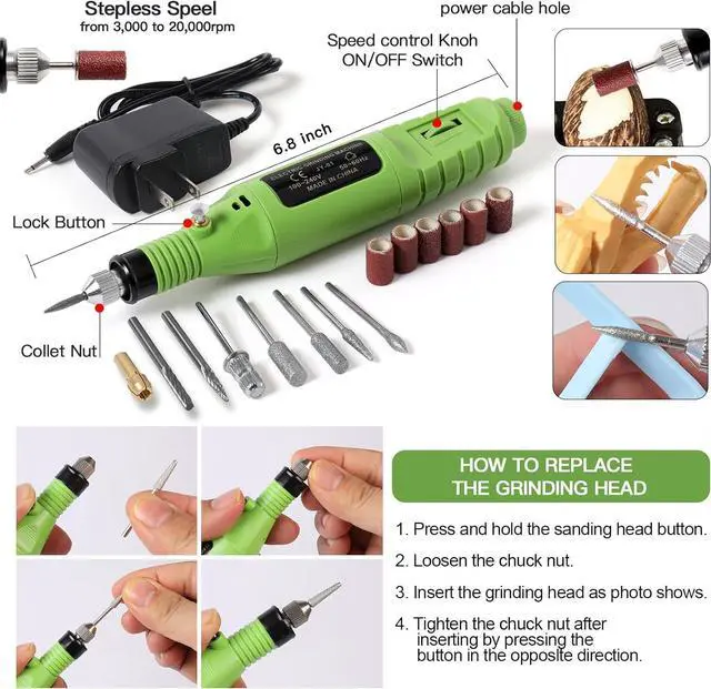 Alt view image 2 of 7 - HIJIRH 165 Pcs Pro Grade 3D Printing Tool Kit,3D Printer Tool Kits,Diverse 3D Printer Accessory Including Electric Polishing Machine,Tool Box,for Remove/Trim and Finish 3D Print