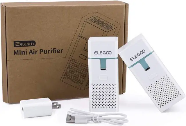 Alt view image 5 of 6 - Mini Air Purifier with Activated Carbon Filter and Universal Adaptor for LCD/DLP/MSLA Resin 3D Printer(Pack of 2)