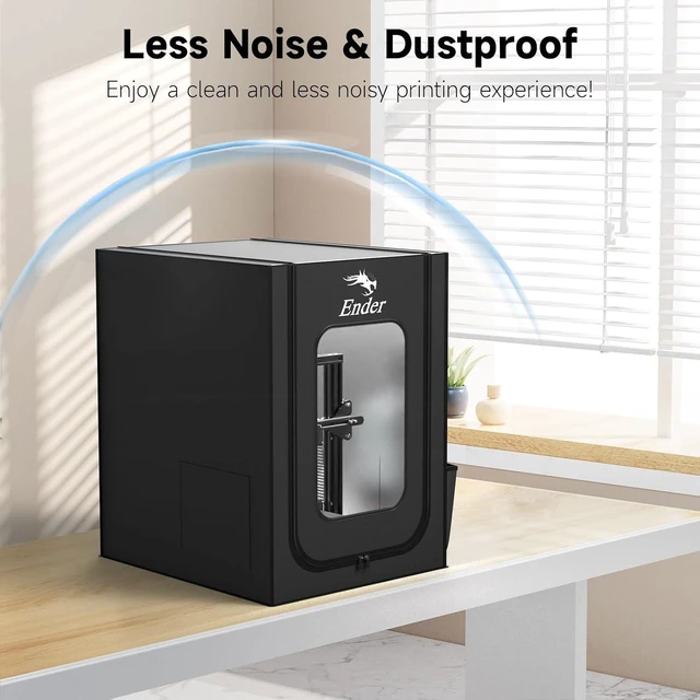 Alt view image 7 of 7 - Creality Official 3D Printer Enclosure, Constant Temperature Protective Cover Fireproof Dustproof 480 * 600 * 720mm for Ender 3 V3 SE/Ender 3/Ender 3 V2/Ender 3 V2 Neo/Ender 3Pro/Ender 3Neo/Ender 3S