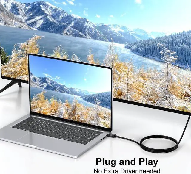 Alt view image 4 of 7 - HDMI to VGA Cable 6 Feet Computer HDMI to VGA Monitor Cable HD 1080P Video Cord Compatible for Computer Desktop Laptop PC Monitor Projector HDTV and More-NOT Bidirectional