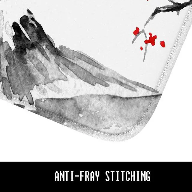 Alt view image 4 of 6 - Mouse Pad 30% Thicker Japanese Style Computer Mousepad Anti-Slip Rubber Mouse Mat with Stitched Edges for Gaming Office Laptop PC Women & Men 8 x 10 Thick 5mm Fujiyama Sakura