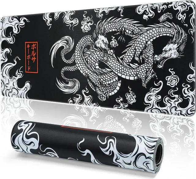 Main image of Mouse Pad Gaming Large Desk Pad (31.5 x 11.8 x0.12 inch) Washable Keyboard Pad Laptop Desk Mat Japanese Mouse Pad with Anti-Slip Rubber Base Extended Mouse Pad for Office & Home.