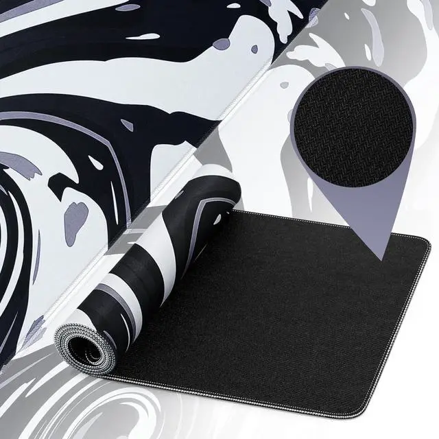 Alt view image 6 of 7 - Mouse Pad Gaming Large Desk Pad (31.5 x 11.8 x0.12 inch) Washable Keyboard Pad Laptop Desk Mat Japanese Mouse Pad with Anti-Slip Rubber Base Extended Mouse Pad for Office & Home.