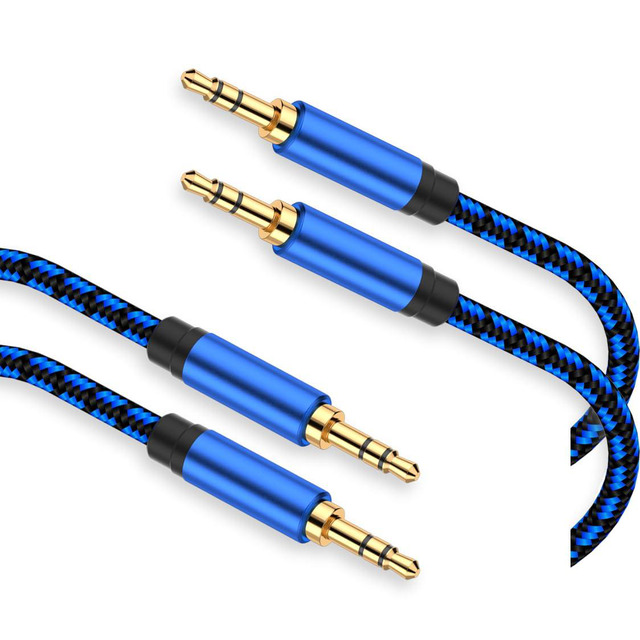 thumbnail image 2 of 6FT Braided 3.5mm Male To Female Audio Cable – Stereo AUX Extension Adapter 2 of 4