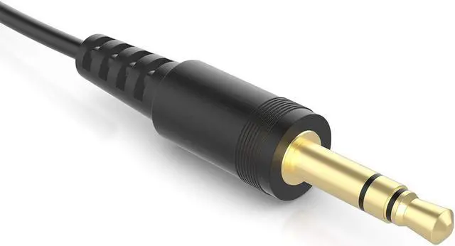 Alt view image 5 of 7 - Short Audio Cable - 0.6ft - 3 5mm - AUX Cord for car TV or Phone - Male to Male - Black