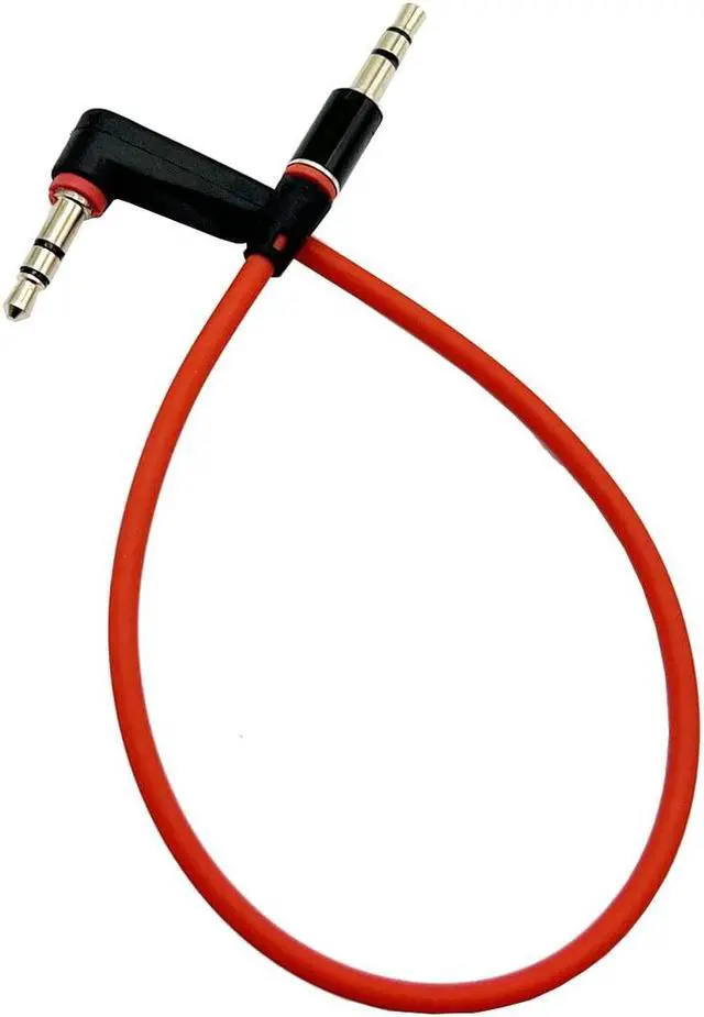 Alt view image 3 of 6 - 3.5mm Aux Cable Short 2Pack 8inch 3Port 3.5mm Right Angle Male to Male Stereo Audio Cable Replacement for Headphones iPods iPhones iPads Home/Car Stereos and More