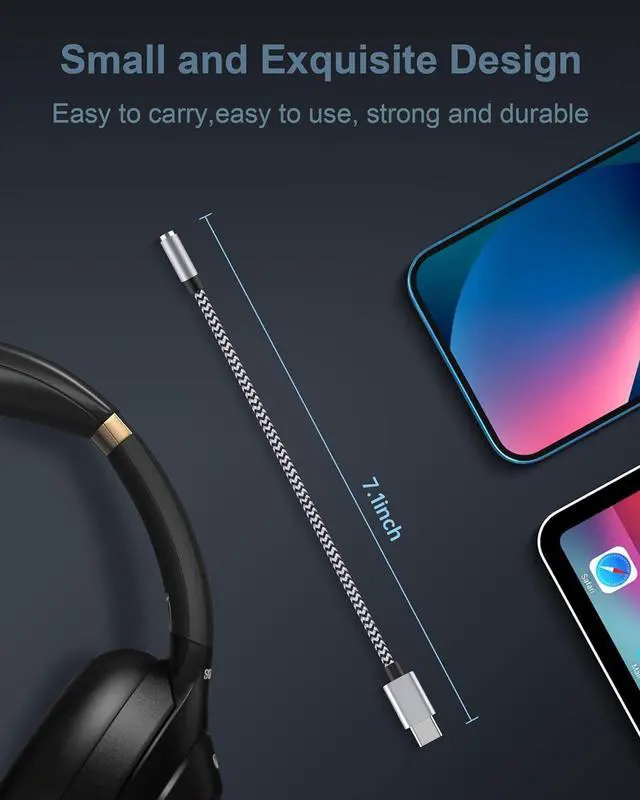 Alt view image 5 of 7 - 2Pack iPhone headphone Adapter [ MFi Certified] Lightning to 3.5mm Headphone/Earphone Audio Aux Jack Adapter iPhone Aux Adapter Dongle for iPhone 14 13 12 11 Pro Max Plus Mini XR XS 8 iPad iPod