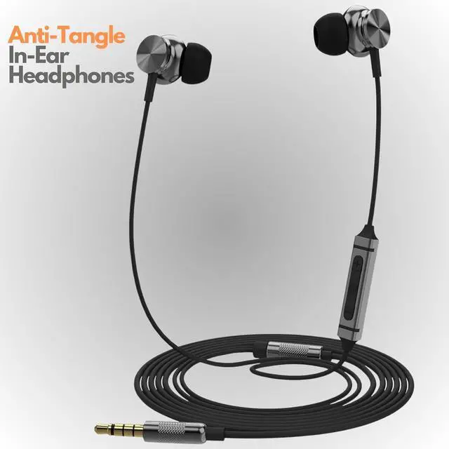 Alt view image 6 of 7 - Betron BS10 Earphones Wired Headphones in Ear Noise Isolating Earbuds with Microphone and Volume Control Powerful Bass Driven Sound, 12mm Large Drivers, Ergonomic Design