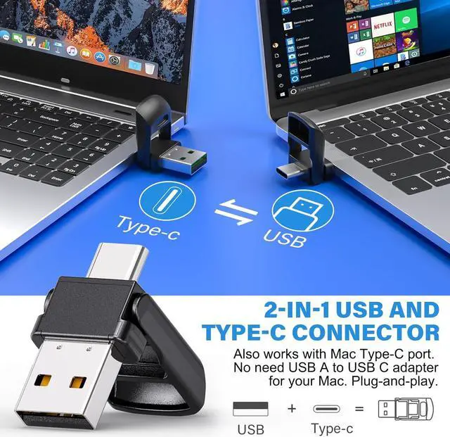 Alt view image 3 of 7 - Presentation Clicker Wireless Presenter Remote Clicker for 2-in-1 USB Type C Powerpoint Clicker with Pointer RF 2.4GHz USB C Presentation Pointer PPT Slide Advancer for Mac/Google Slide/Keynote