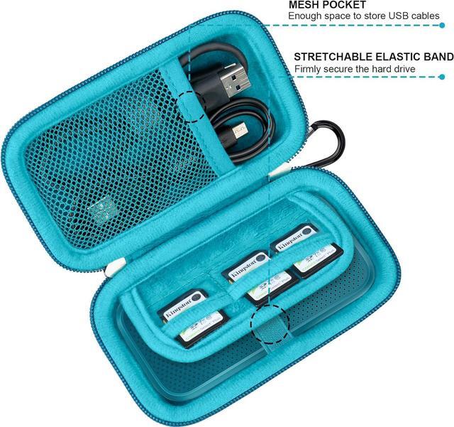 Alt view image 3 of 7 - Hard Carrying Case for SanDisk Extreme Pro/SanDisk Extreme Portable External SSD 500GB 1TB 2TB 4TB USB-C Solid State Drive EVA Shockproof Protective Storage Travel Bag Monterey