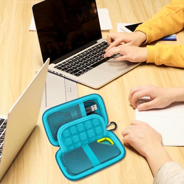 Alt view image 7 of 7 - Hard Carrying Case for SanDisk Extreme Pro/SanDisk Extreme Portable External SSD 500GB 1TB 2TB 4TB USB-C Solid State Drive EVA Shockproof Protective Storage Travel Bag Monterey