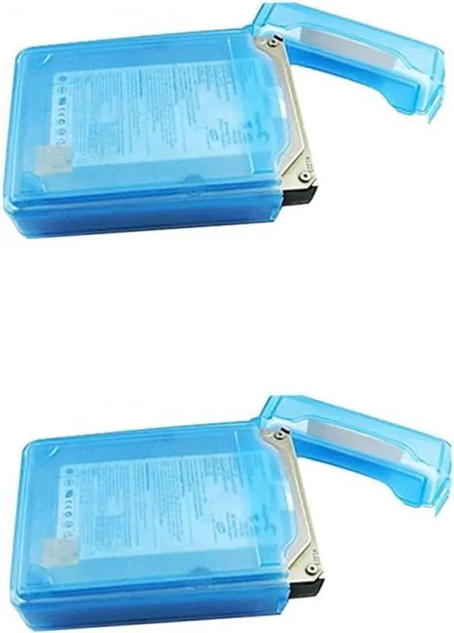 Alt view image 7 of 7 - 2pcs anti-static disk Hard Drive Bags pp hard drive bag Disk Protective Boxes HDD Enclosure 3.5 inch HDD storage case Desktop SSD Box anti-stress Hard Drive Storage Case