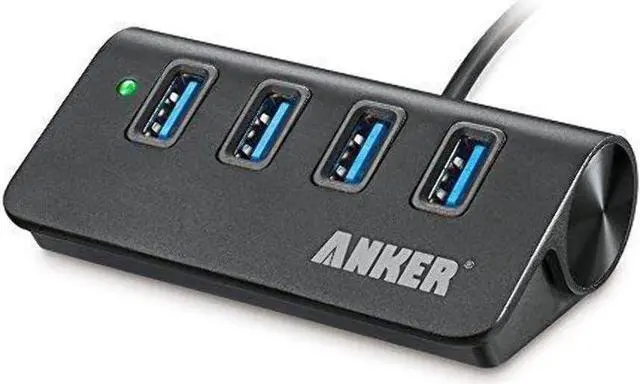Main image of 4-Port USB 3.0 Unibody Aluminum Portable Data Hub with 2ft USB 3.0 Cable for Macbook Mac Pro / mini iMac XPS Surface Pro Notebook PC USB Flash Drives Mobile HDD and More