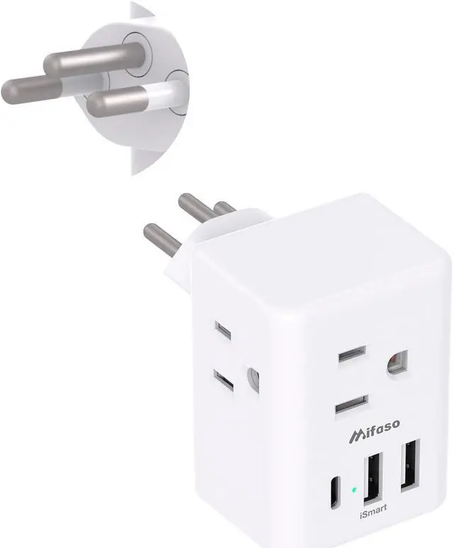 Main image of Switzerland Travel Plug Adapter Swiss Outlet Adapter with 3 Outlets 3 USB Charging Ports(1 USB C) Type J Power Adapter Travel Essentials US to Switzerland Rwanda Liechtenstein
