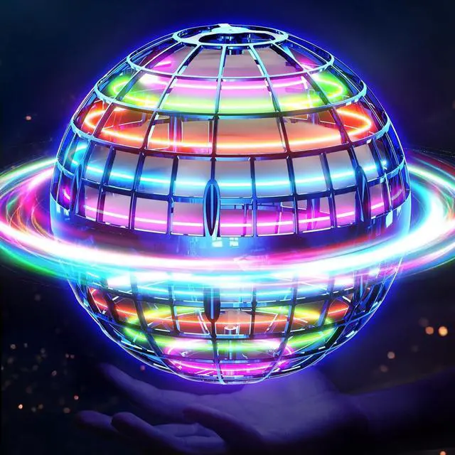 Main image of Flying Orb Ball (Blue 2024 Upgraded) with Dazzling Lights Magic Hover Spinner Cool Boomerang Drone Floating Cosmic Globe Kids Outdoor Toys for 6 7 8 9 10 Year Old Boys Girls