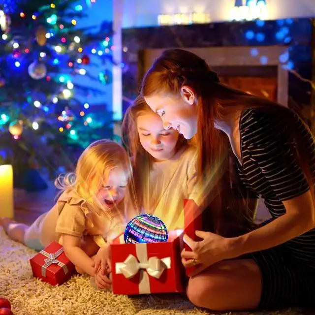 Alt view image 6 of 6 - Flying Orb Ball (Blue 2024 Upgraded) with Dazzling Lights Magic Hover Spinner Cool Boomerang Drone Floating Cosmic Globe Kids Outdoor Toys for 6 7 8 9 10 Year Old Boys Girls