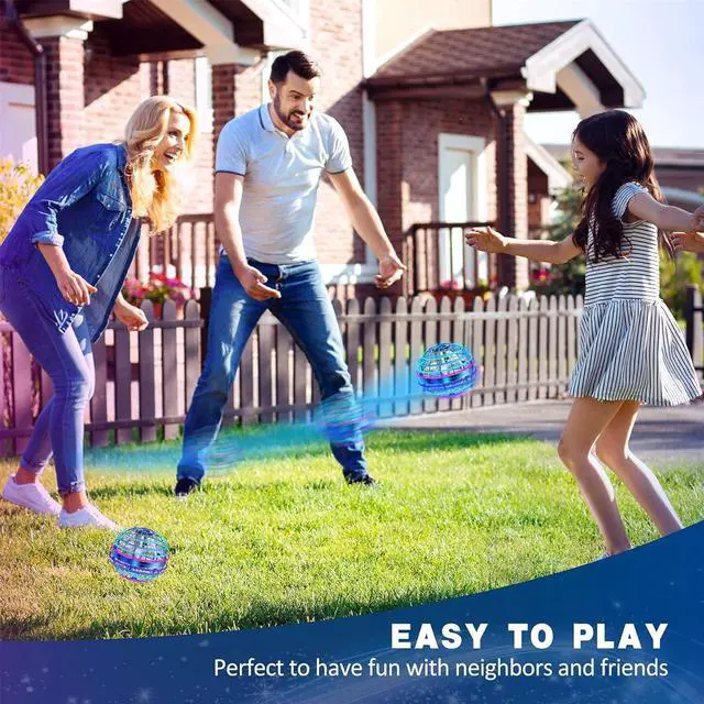 Alt view image 3 of 6 - 2023 Flying Orb Ball Toy Hover Ball Boomerang Fly Fidget Spinner Cool Toys Gifts for 6 7 8 9 10 11 12+ Years Old boy Girls Teens Hand Mini Drone Cosmic Globe Indoor Outdoor Toys(Blue)
