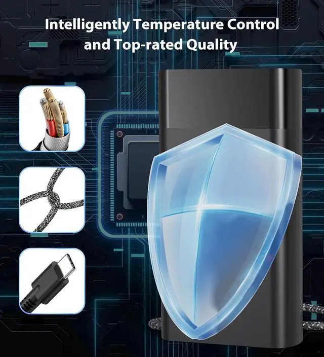 Alt view image 7 of 7 - 2025 New Slim 65W USB C Laptop Charger Replacement for HP Laptop Charger HP Spectre X360 Elitebook x360 Elite x2 Envy ProBook Travel Fast Charging Type C Power Cord Supply