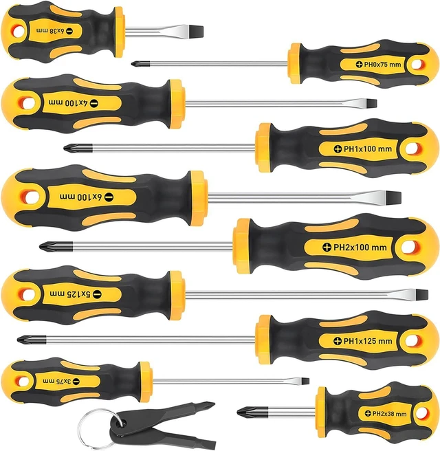 Main image of 10-Piece Magnetic Screwdrivers Set