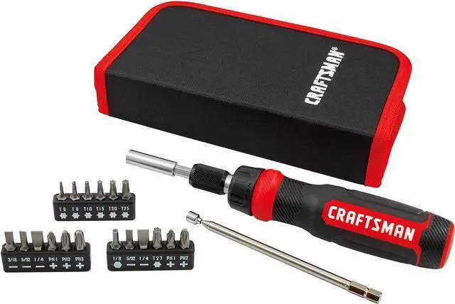 Main image of Ratcheting Screwdriver Multibit Set 26-Piece (CMHT68001)