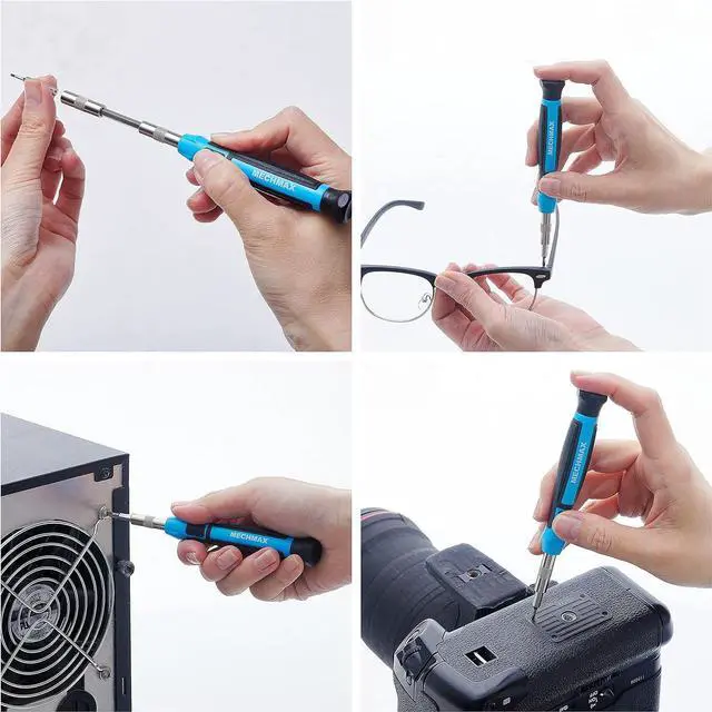 Alt view image 6 of 7 - 68 Piece Ratcheting Screwdriver Bits & Socket Set Magnetic Bits with Storage Case for Home Office Apartment Car Dorm Back to School Bike Electronics Projects and as A Gift