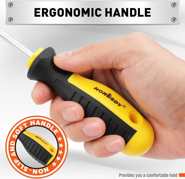 Alt view image 2 of 7 - 11-piece Magnetic Screwdriver Set with Case 5 Phillips & 5 Flat Head Tips with Magnetizer demagnetizer Precision Screwdriver Set