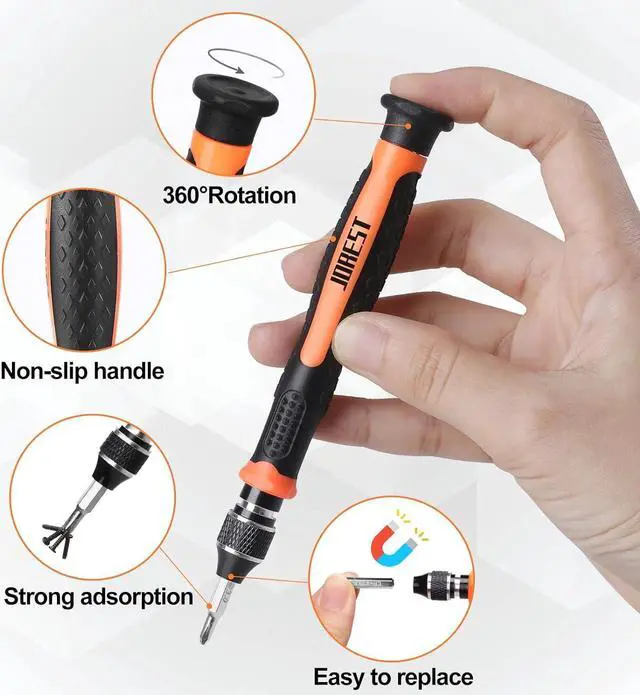 Alt view image 3 of 7 - 33Pcs Precision Screwdriver Set Tool Kit with Security Torx T5 T6 T8 T9 Triwing Y00 Star P5 etc Repair for Ring Doorbell Laptop Switch PS4 Xbox Macbook iPhone Watch Glasses etc