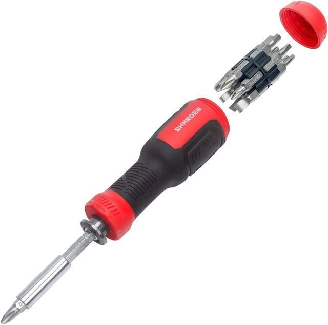 SHARDEN Multi Screwdriver 13-in-1 Screw Driver Adjustable Screwdriver Set  Multitool All in One with Torx Security Flat Head Phillips Hex Square and  ...