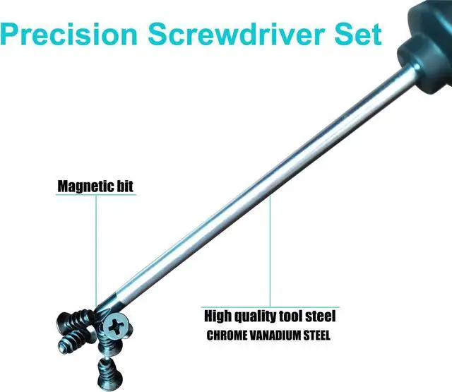 Alt view image 4 of 7 - Magnetic Screwdriver Set 6-Piece Screw Driver Kit with 3 Phillips and 3 Flat Professional Non-Slip Cushion Grip Nut Driver Repair Tool Set. Stocking Stuffers for Men Gifts
