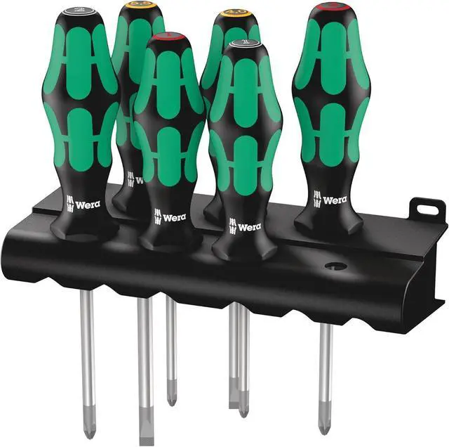 Main image of Kraftform Plus Lasertip 335/350/355/6 6-Piece Professional Screwdriver Set (SL/PH/PZ)